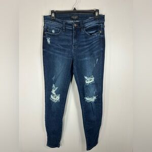 Judy Blue Skinny Fit Jeans Denim Distressed Pants Jean Size 7